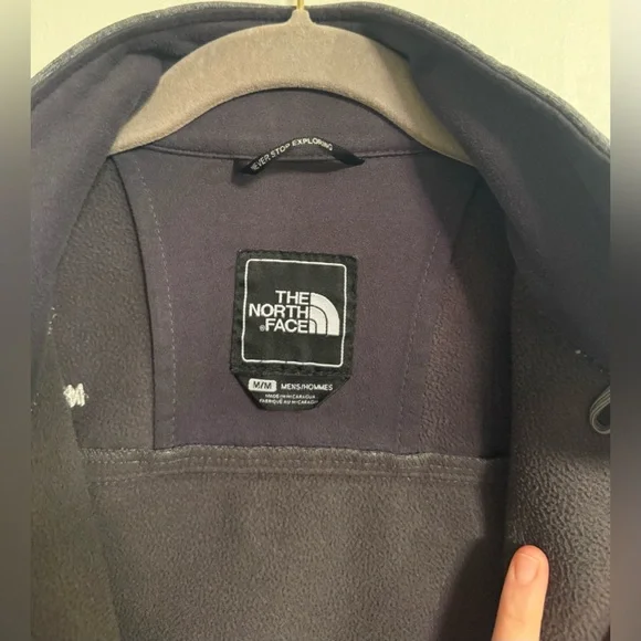 The North Face WindWall Softshell Jacket Men’s Medium Gray Fleece Lined - Picture 4 of 6